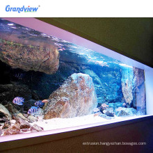 Clear large size aquariums equipments products for aquarium fish tank